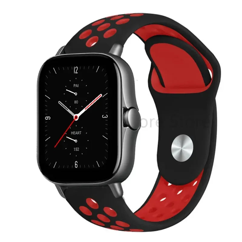 20mm 22mm Bracelet for Amazfit strap Silicone GTS/2/2e/GTS2 Mini/GTR 42mm/47mm/GTR2/2e/stratos Sport Watch band Amazfit bip 6 5