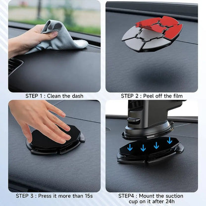 Dashboard Mounting Pad Disc for Suction Cup Car Phone Mount Adhesive Sticky Phone Holder Disc for Curve Car Dashboard