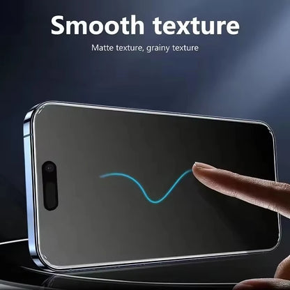 4Pcs Matte Tempered Glass For iPhone 14 13 12 11 15 Pro Max 7 8 16 Plus Frosted Screen Protector For iPhone 17 PRO X XR XS MAX