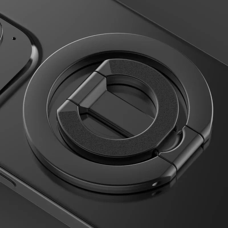 Double Magnetic Cell Phone Ring Holder For MagSafe iPhone 16 12 13 14 15 Series Removable Cell Phone Grip Kickstand