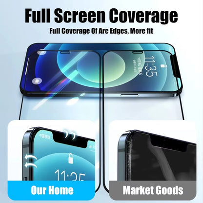 4PCS Tempered Glass for iPhone 17 16 16e 15 14 13 12 11 Pro Max Air Screen Protectors for iPhone X XR XS 7 8 SE 12 13 Mini Glass