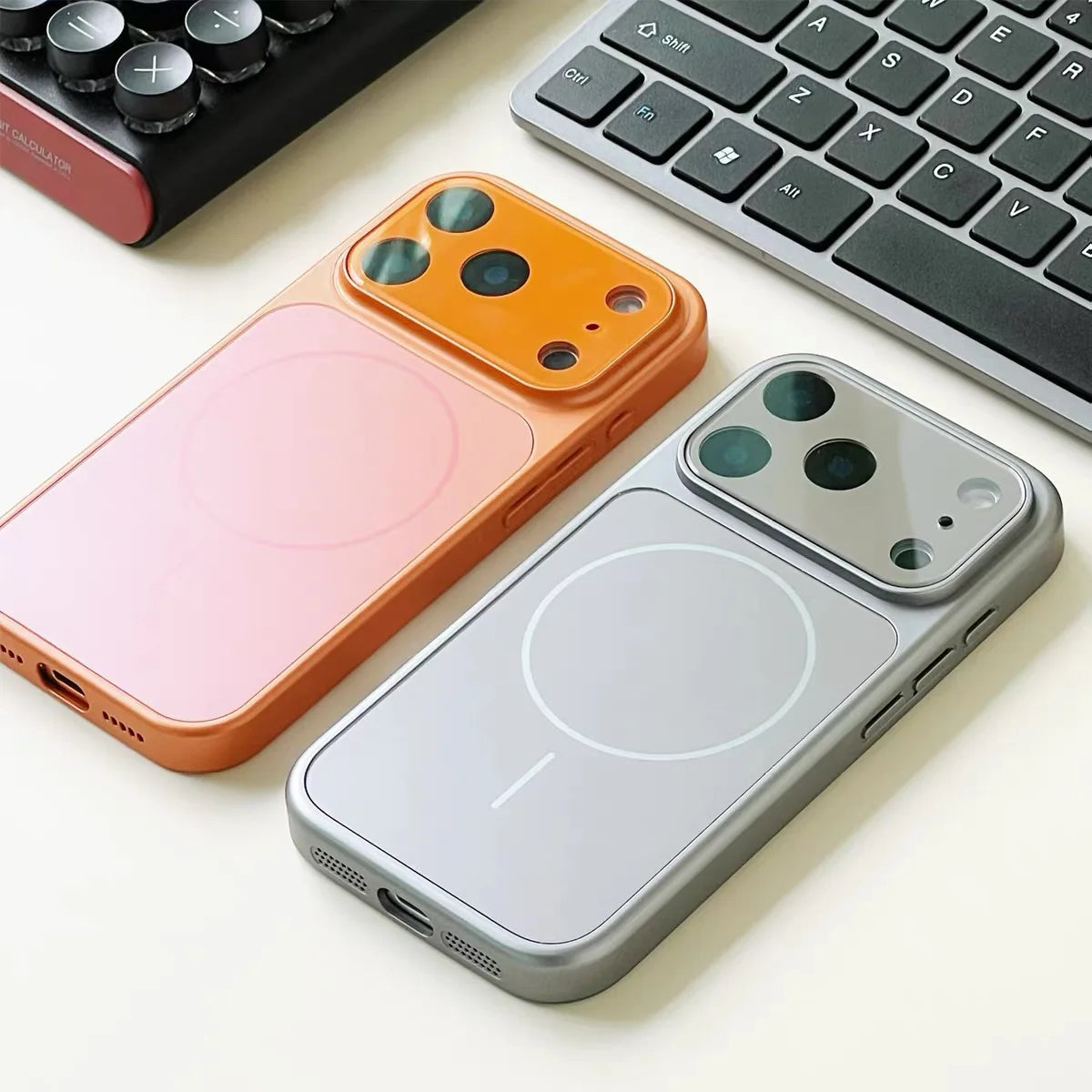 Luxury Original Matte Armor Phone Case For Magsafe For iPhone 17 Air 16 15 14 13 Pro Max Funda Wireless Charging Magnetic Cover