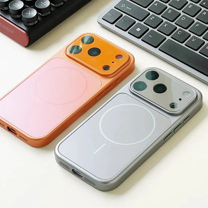 Luxury Original Matte Armor Phone Case For Magsafe For iPhone 17 Air 16 15 14 13 Pro Max Funda Wireless Charging Magnetic Cover