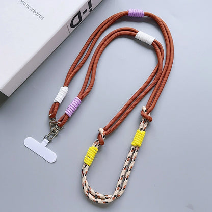 Personalized Trend Double Color Mobile Phone ZY Universal Lanyard Diagonal Span Long Shoulder Strap Rope Fashion Safety Rope
