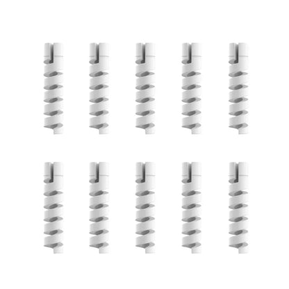 10PCS Soft Cable Protector Silicone Spiral Winder USB Charge Cable Protection For Android Phone Mouse Earphone Wire Protection