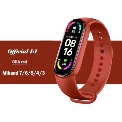 Watch Strap For Xiaomi Mi Band 7 6 5 4 3 Wristband Silicone Bracelet Wrist Straps MiBand 3/4 band5 band6 Smartwatch Accessories