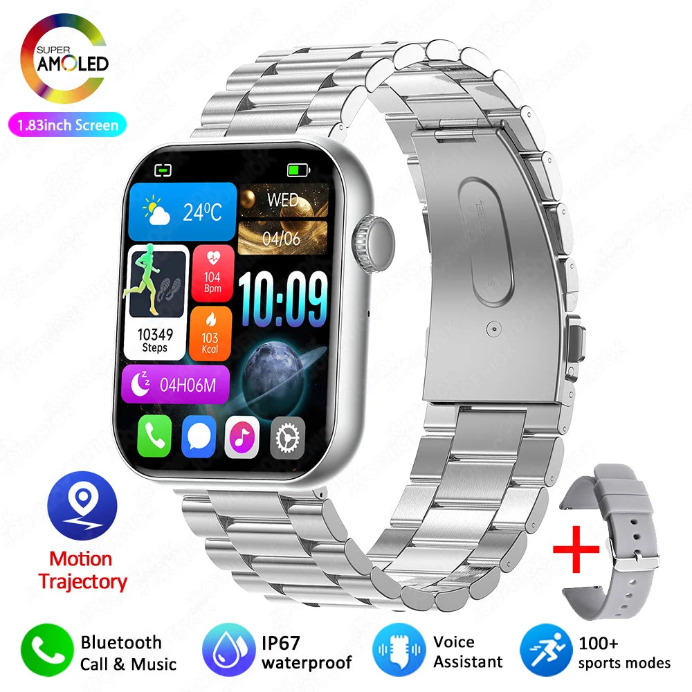 2025New Smartwatch Multi-functional Bluetooth Call Health Monitor Music Control Sports IP68 Waterproof Smart Watch For Men Women