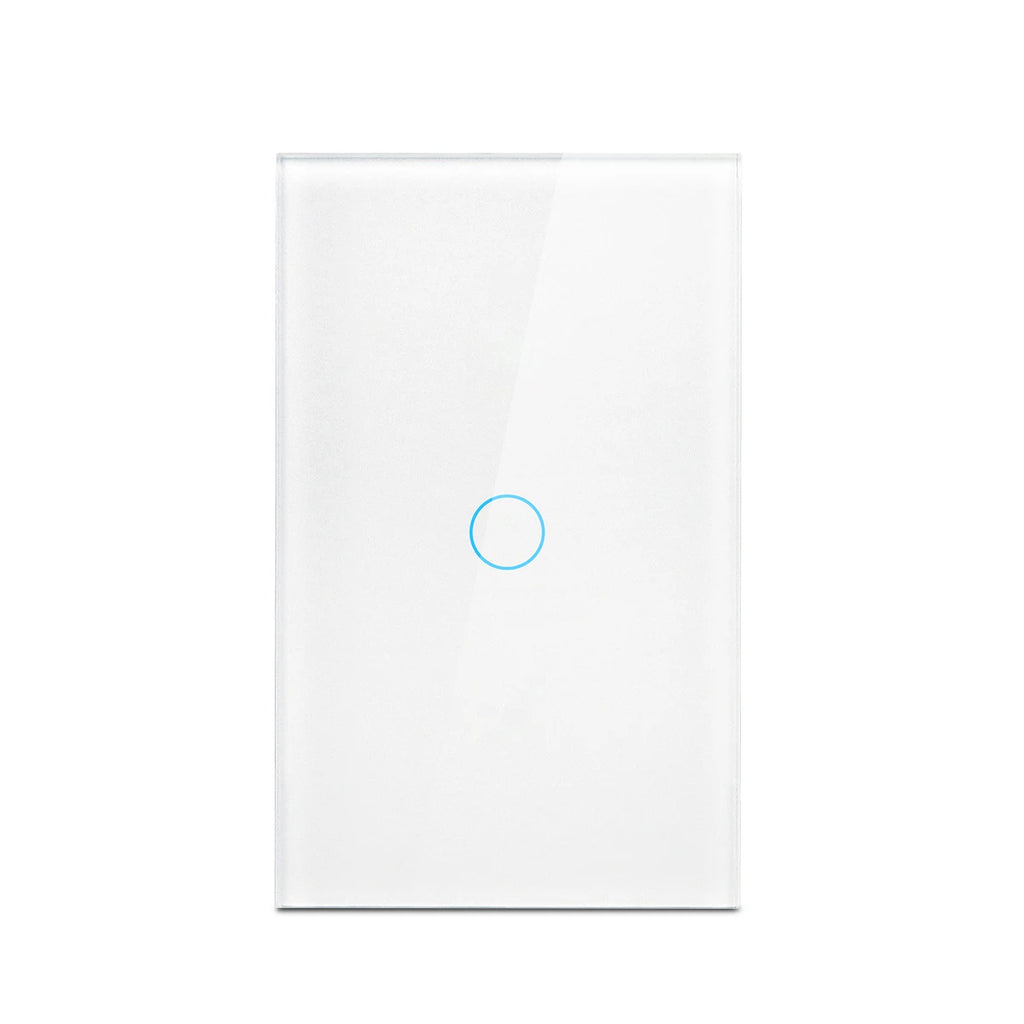 Touch Switch EU US LED Crystal Glass Panel Wall Lamp Light Switch 1/2/3 Gang AC100-240V LED Sensor Switches Interruttore