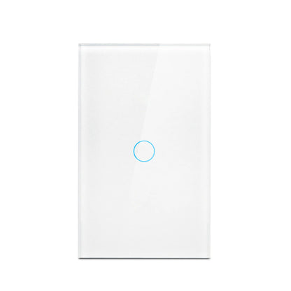 Touch Switch EU US LED Crystal Glass Panel Wall Lamp Light Switch 1/2/3 Gang AC100-240V LED Sensor Switches Interruttore