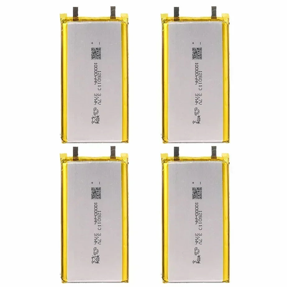 3.7V 10000mAh 1260110 Li-polymer Battery Lithium Polymer Rechargeable Batteries for Toy Power Bank GPS Laptop Camping Lights Diy