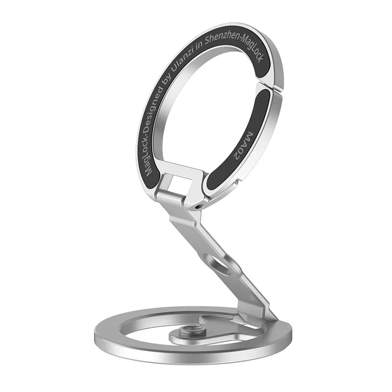 Ulanzi MA02 MagLock Daul Magnetic Phone Stand Phone Mount Handle for iPhone 16 15 Magnetic Hook Ring with 1/4''Screw Hole