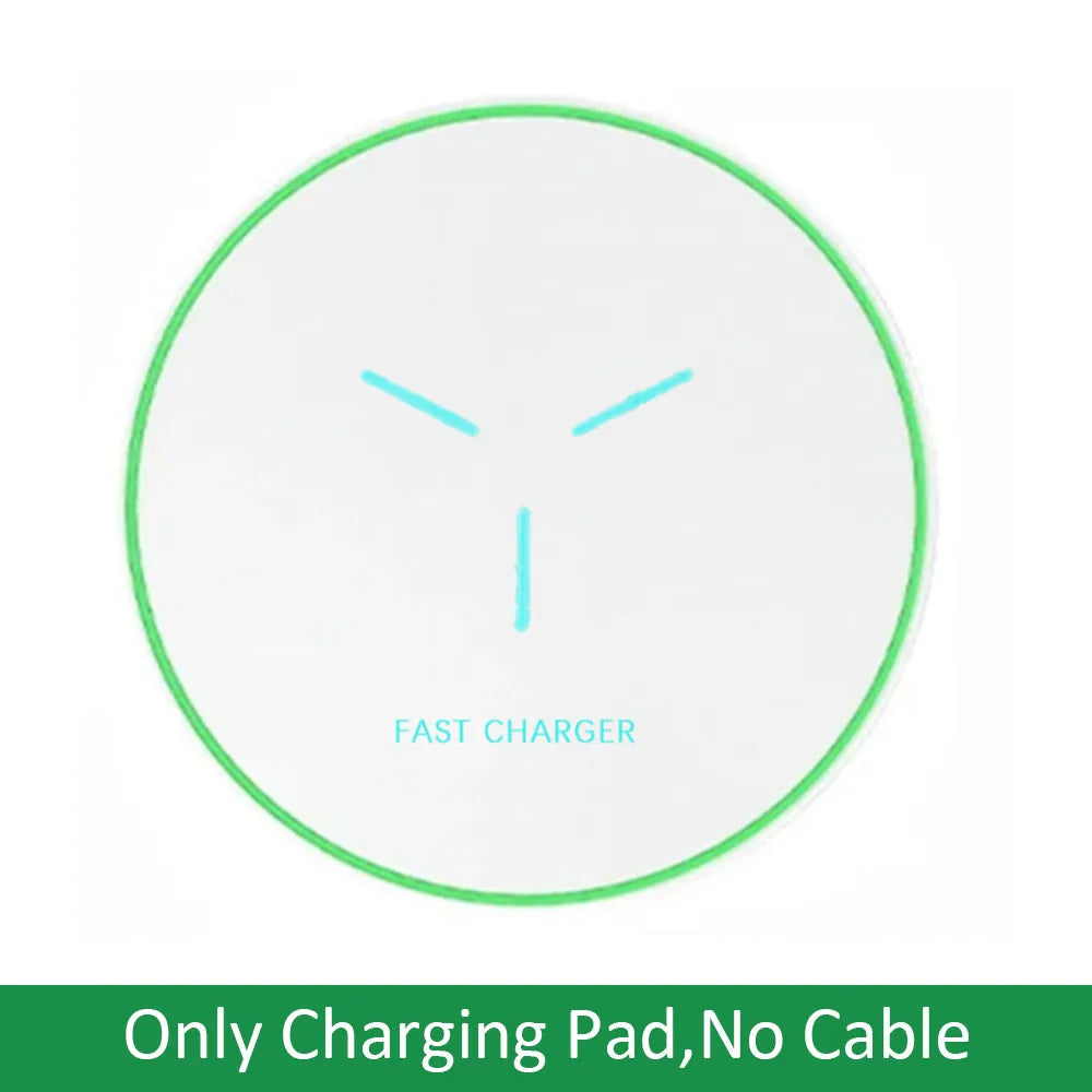 Wireless Charging Pad Fast Wireless Charger Compatible for iPhone 17 Pro 16 15 14 13 12 SE XS Max XR AirPods for Samsung Galaxy