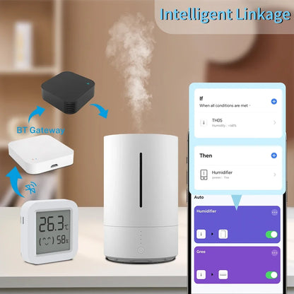 Tuya Humidity Temperature Sensor LCD Screen Bluetooth-Compatible APP Remote Controlled  Monitor for Home Environment Smart Life