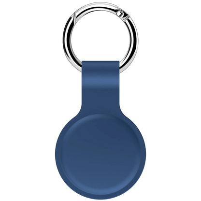 Mini Bluetooth Tag Liquid Silicone Protective Case Anti-Scratch Sleeve with Keychain for Apple AirTag