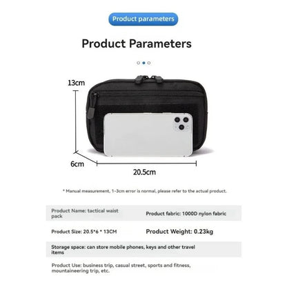 Tactical MOLLE Waist Pouch Compact EDC Utility Bag Phone Tool Storage Outdoor Hunting Hiking Accessory