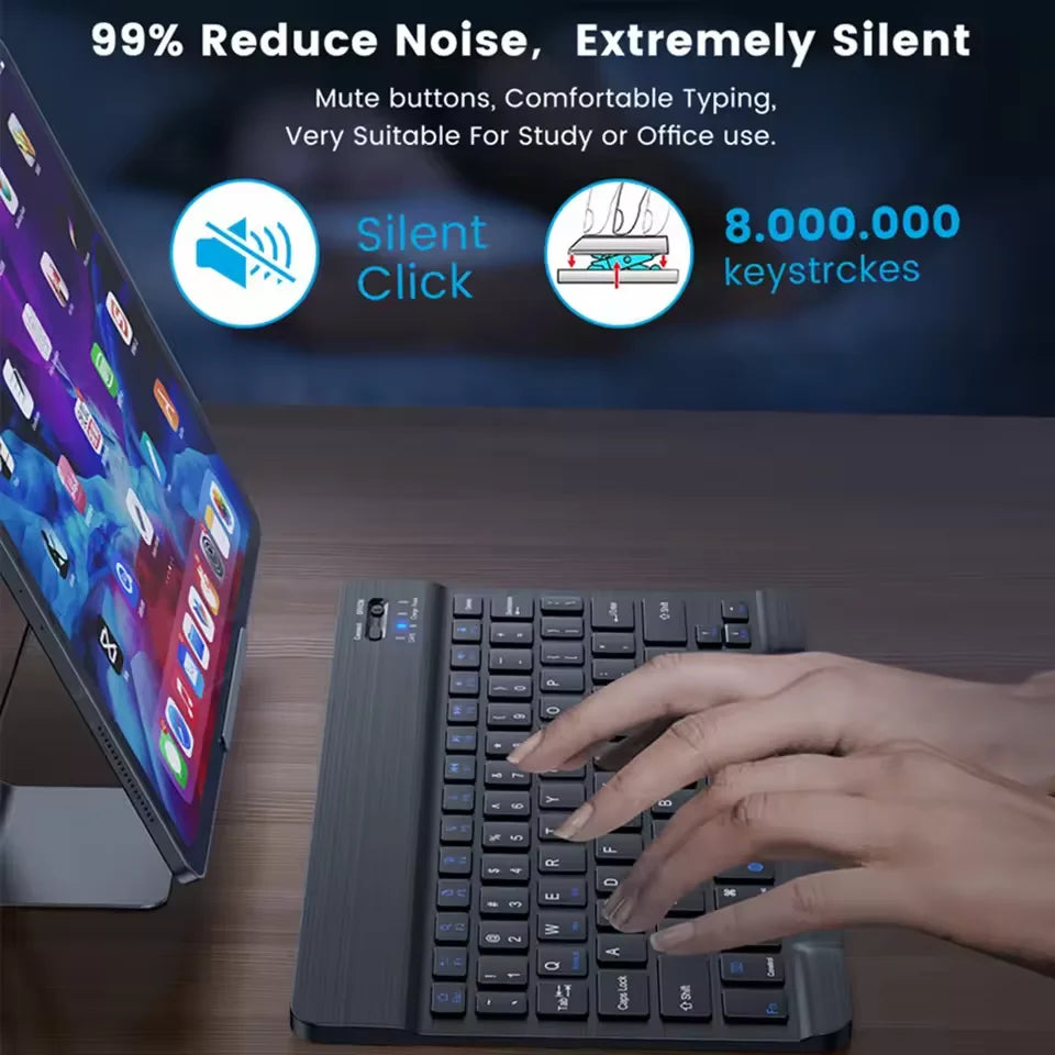 2025 New Bluetooth Wireless Keyboard Mouse For IOS Android Windows Tablet For iPad Mini Pro Keyboard Multi functional operation