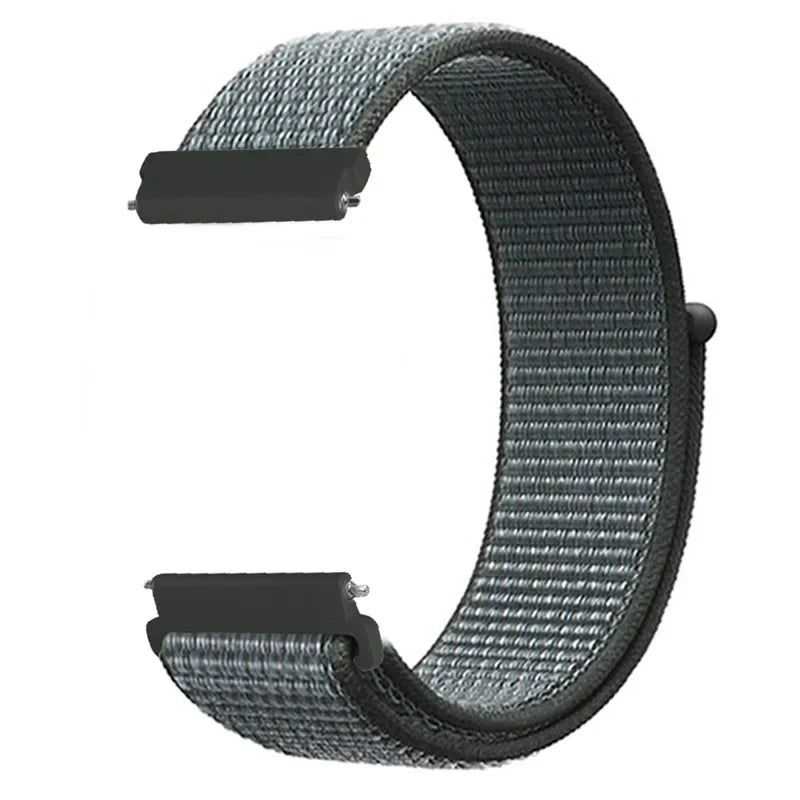 20mm 22mm Nylon Loop Strap For Garmin Forerunner 55 165 265 965 255 Active 5/Vivomove Trend/Vivoactive 5/Venu 3/2 Bracelet Belt