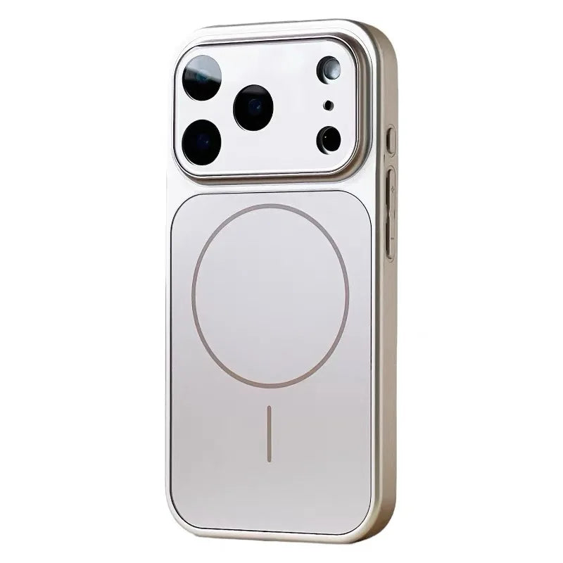 Luxury Original Matte Armor Phone Case For Magsafe For iPhone 17 Air 16 15 14 13 Pro Max Funda Wireless Charging Magnetic Cover