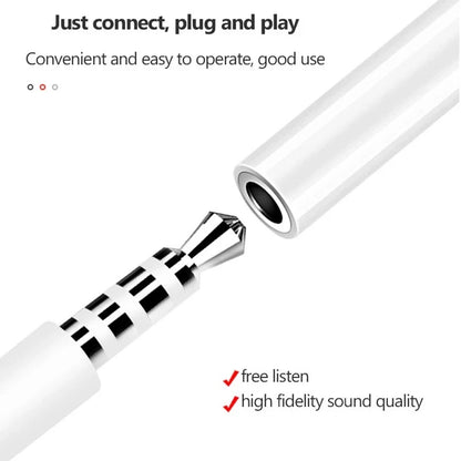 Lightning to 3.5mm Headphone Adapter – Aux Audio Jack Splitter for iPhone 13/12/11/10/9/8