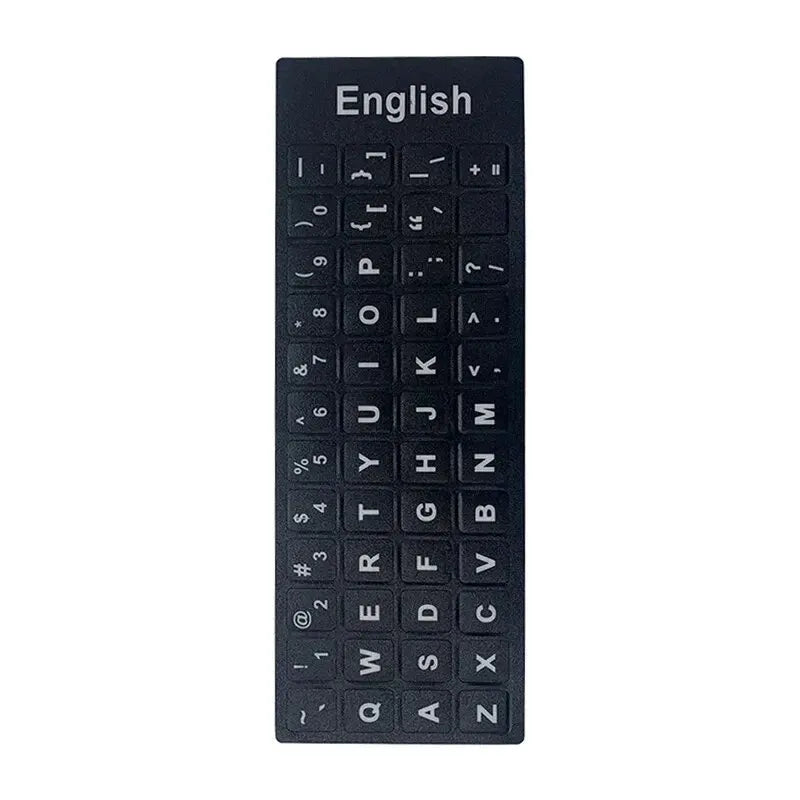 English Spanish Italian Korean Keyboard Stickers Frosted PVC Language Keyboard Sticker For Laptop Desktop PC