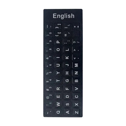 English Spanish Italian Korean Keyboard Stickers Frosted PVC Language Keyboard Sticker For Laptop Desktop PC
