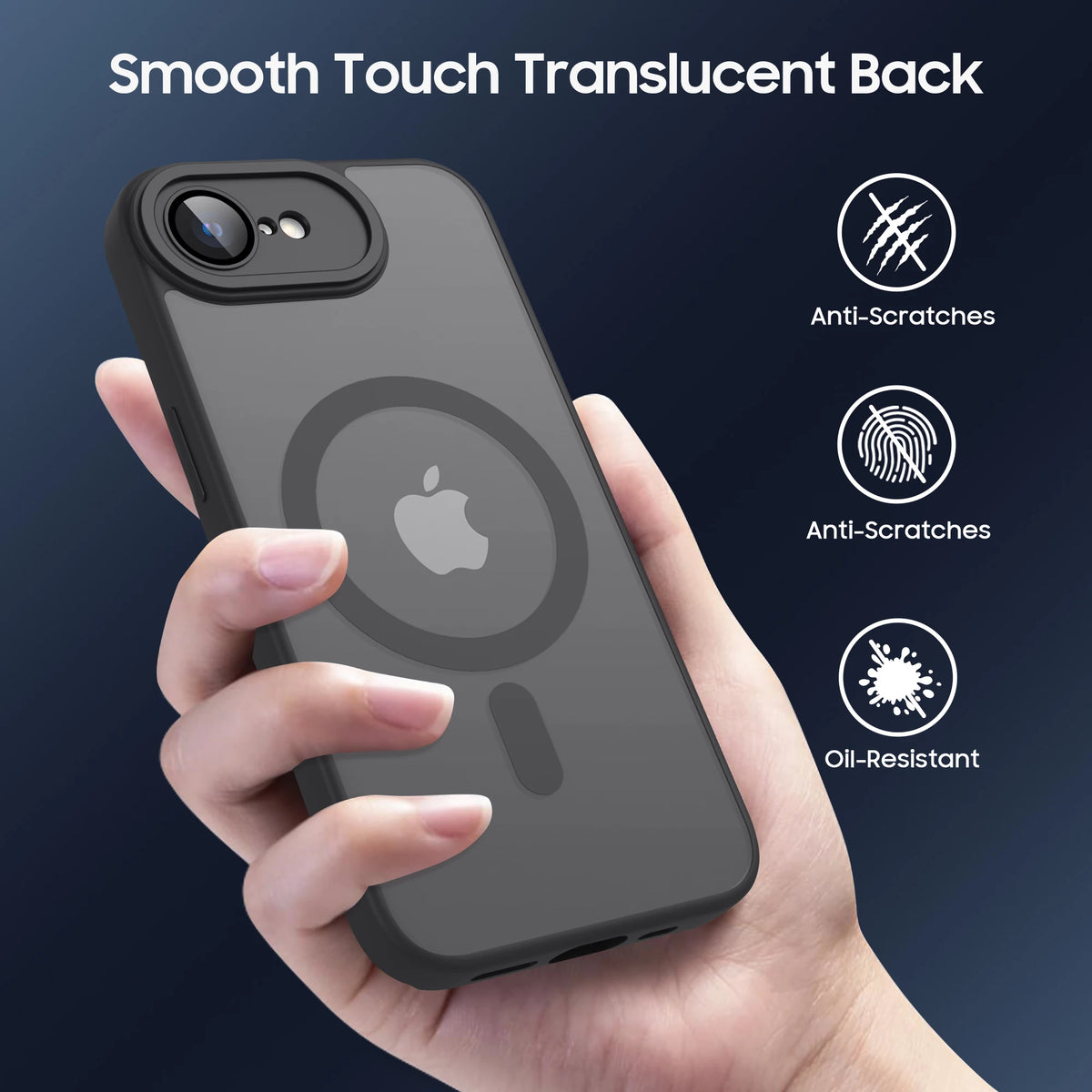 Luxury Matte Magnetic Translucent Case For iPhone 16e Shockproof Protective Cover For Magsafe iPhone 17e Wireless Charge Cover