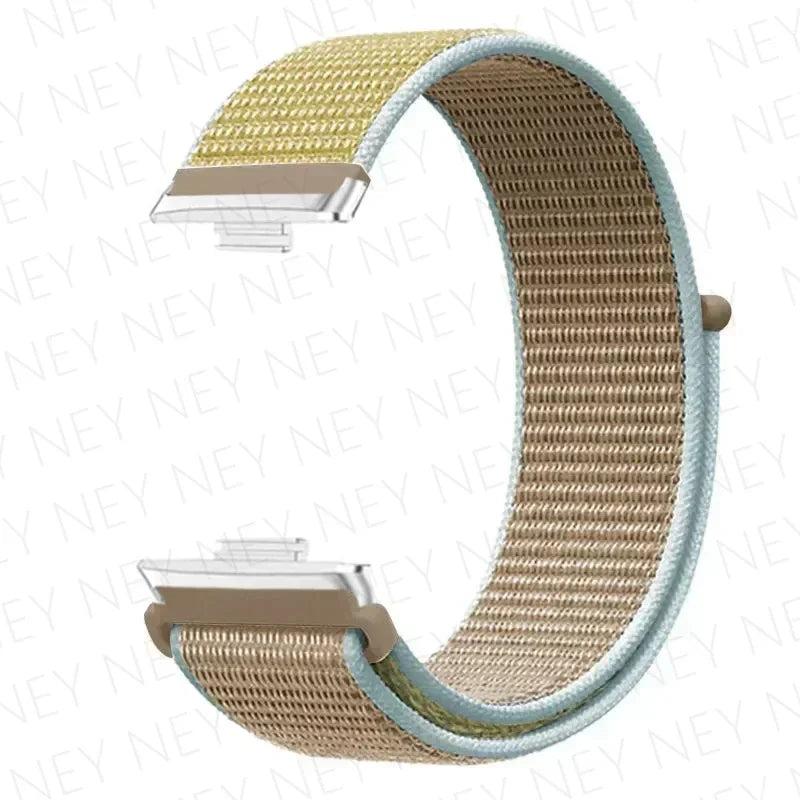 Nylon Strap For Huawei Watch Fit 3 4 Replacement Bracelet Nylon Loop Adjustable Band Soft Wristband Huawei Fit 4 Pro Accessories