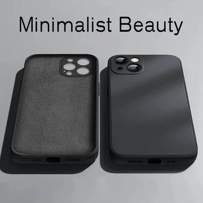 Luxury Original Liquid Silicone Case for IPhone 14 13 12 11 Pro Max Shockproof Case