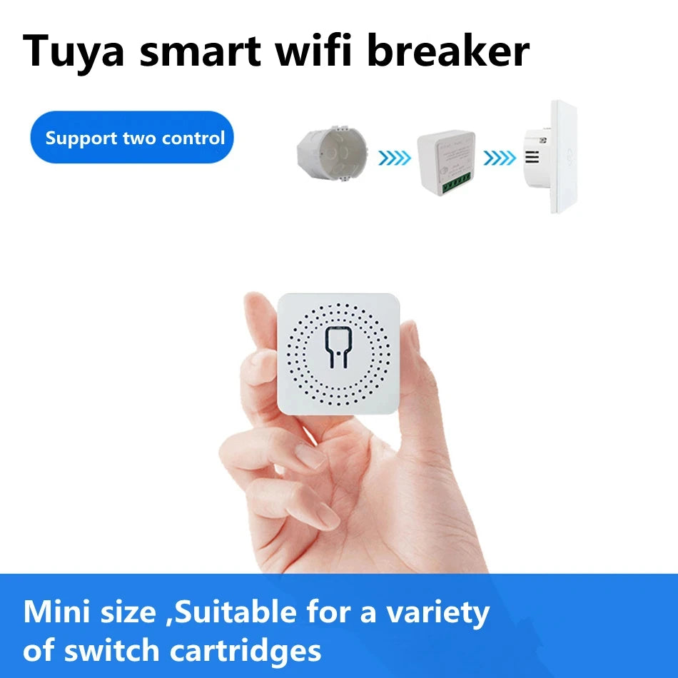 16A Wifi Smart Switch Smart Home Light Switches Module 2 Way Control Work with Tuya Smart Life Alexa Google Home Switch