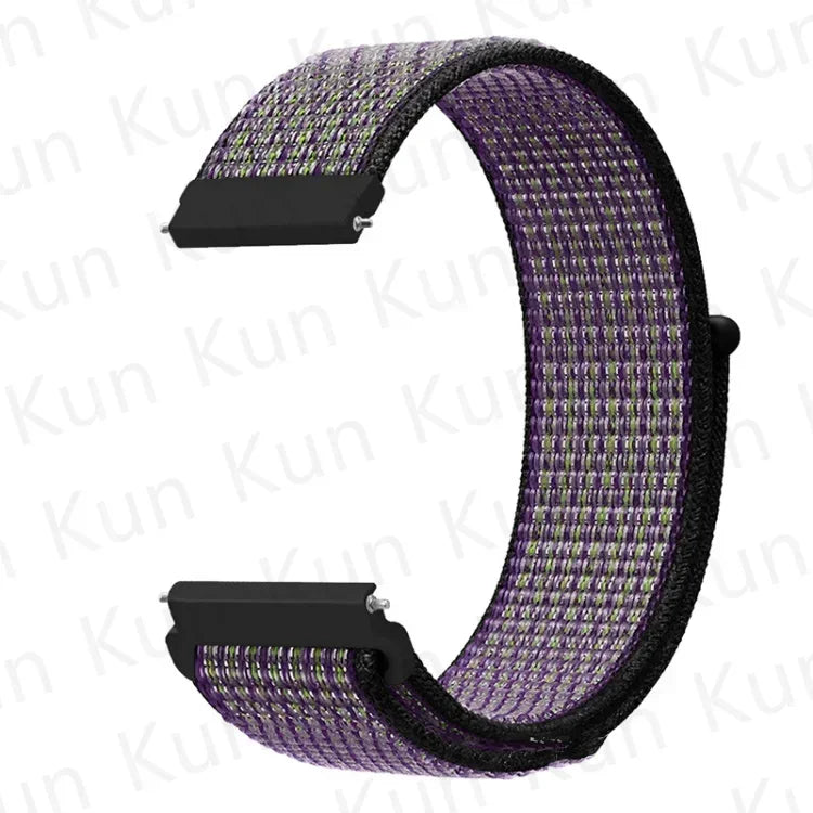 Nylon loop strap For Amazfit bip 6-5-3/u/S/pro Sport 20mm/22mm Bracelet for Amazfit GTS 4/3/2/2e/4 Mini/GTR 4/3/3 Pro/2/2e band