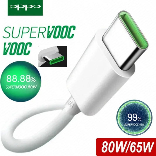 Original OPPO Cable Usb Type C Super Vooc Fast charging Charger Wire OPPO Find X5 X6 X3 Pro N2 Flip Reno10 8 7 6 Pro A77 A78 A98