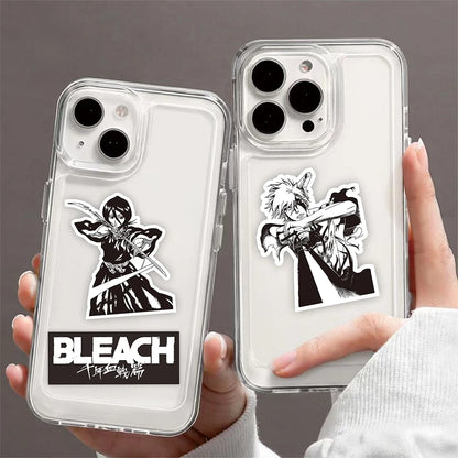 10/30/75PCS Black and White Anime BLEACH Stickers for Kids Cool Graffiti Skateboard Phone Case Laptop DIY Cartoon Sticker Toys