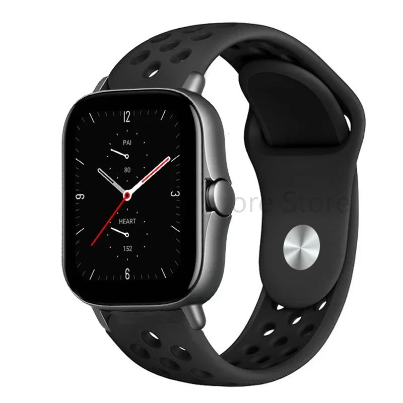 20mm 22mm Bracelet for Amazfit strap Silicone GTS/2/2e/GTS2 Mini/GTR 42mm/47mm/GTR2/2e/stratos Sport Watch band Amazfit bip 6 5