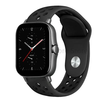 20mm 22mm Bracelet for Amazfit strap Silicone GTS/2/2e/GTS2 Mini/GTR 42mm/47mm/GTR2/2e/stratos Sport Watch band Amazfit bip 6 5