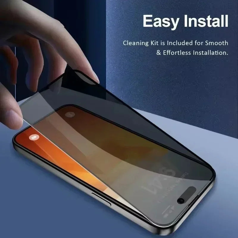 1-5PCS Anti Peep Privacy Tempered Glass For iPhone 12 13 14 15 Pro Max 16 17 Anti Spy Screen Protector