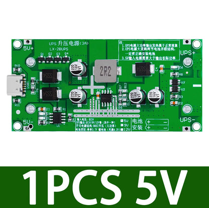 Type-C 15W 3A 18650 Lithium Battery Charger Module DC-DC Step Up Booster Fast Charge UPS Power Supply / Converter 5V 9V 12V
