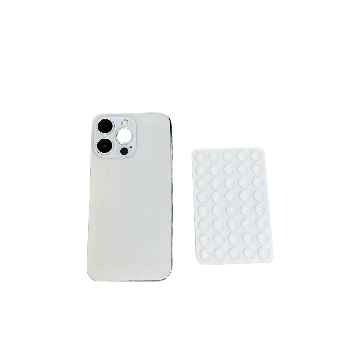 Double Sided Silicone Suction Cup Phone Case Detachable Stand For Hands-Free Selfies And Videos Just Use For Smooth Glass