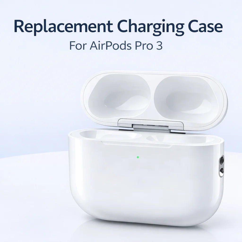 Replacement Charging Case For AirPods Pro 3 Wireless Charging USB-C Charger Box 450mAh Bluetooth Pairing Earbuds Case
