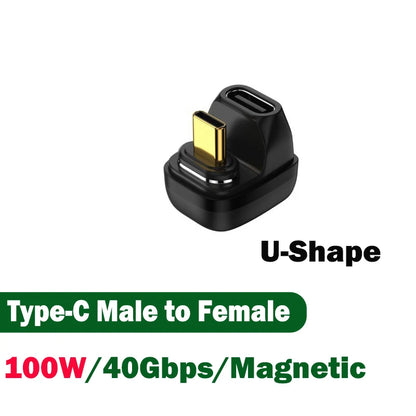 USB4.0 Magnetic Adapter USB C To Type C 40Gbps 140W 100W Fast Charging Magnet Converter