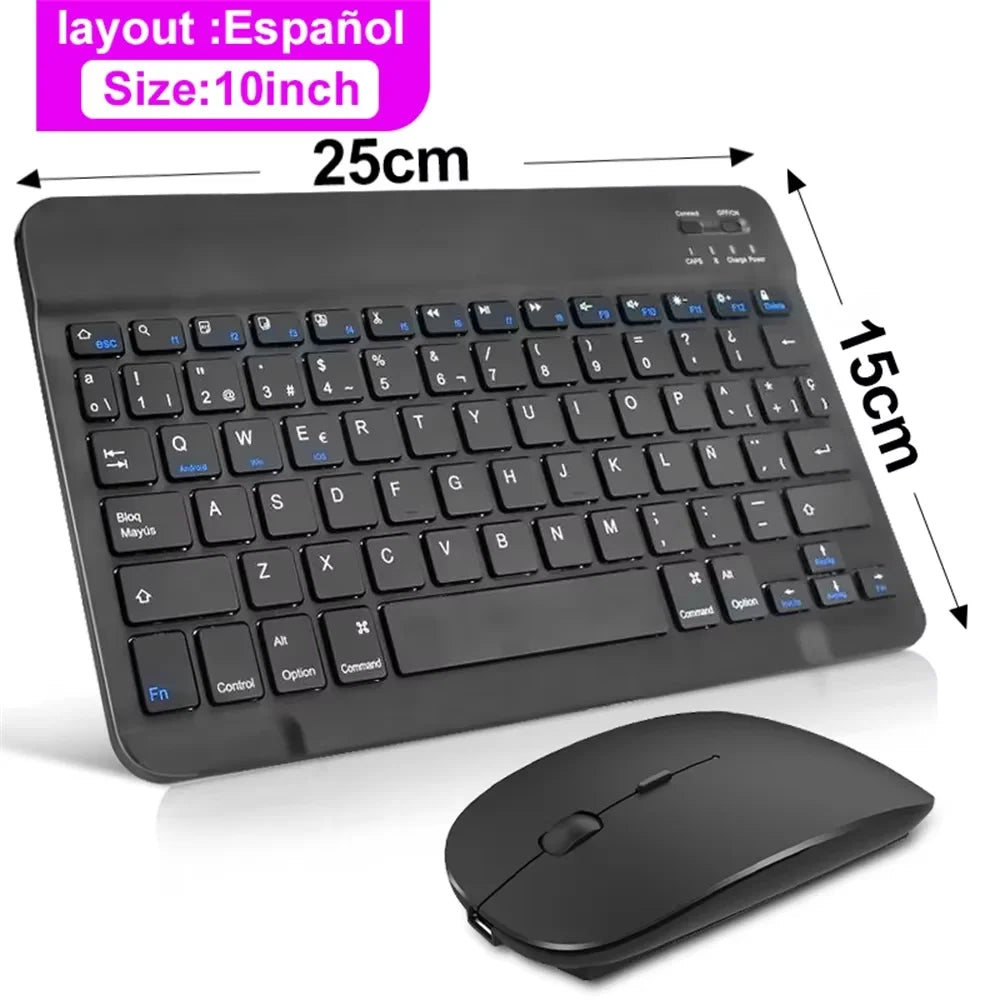 2025 New Bluetooth Wireless Keyboard Mouse For IOS Android Windows Tablet For iPad Mini Pro Keyboard Multi functional operation