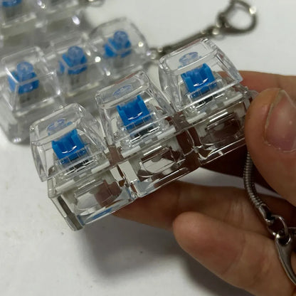 3/4 Keys Finger Keyboard Keycap Stress Relief Fidget Keychain Anti-Stress Toy Key Button For Men And Women
