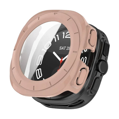 PC Case for Samsung Galaxy Watch 7 Ultra 47mm Tempered Glass Anti-scratch Screen Protector Bumper Protective Cover Accessories