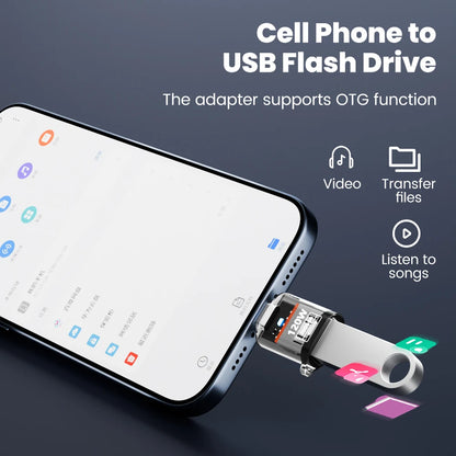 120W Type C To USB A OTG Adapter USB3.2 To Type C Female Fast Charging Converter For iPhone 15 16  Macbook Huawei Samsung Xiaomi