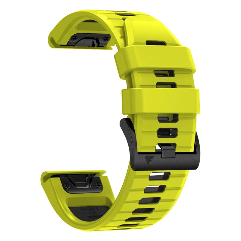 22 26MM Silicone WatchBand Strap For Garmin Fenix 7 7X 6X 6 Pro 5 5X Plus Epix Gen2 Enduro 2 WristStrap QuickFit Release Bracele