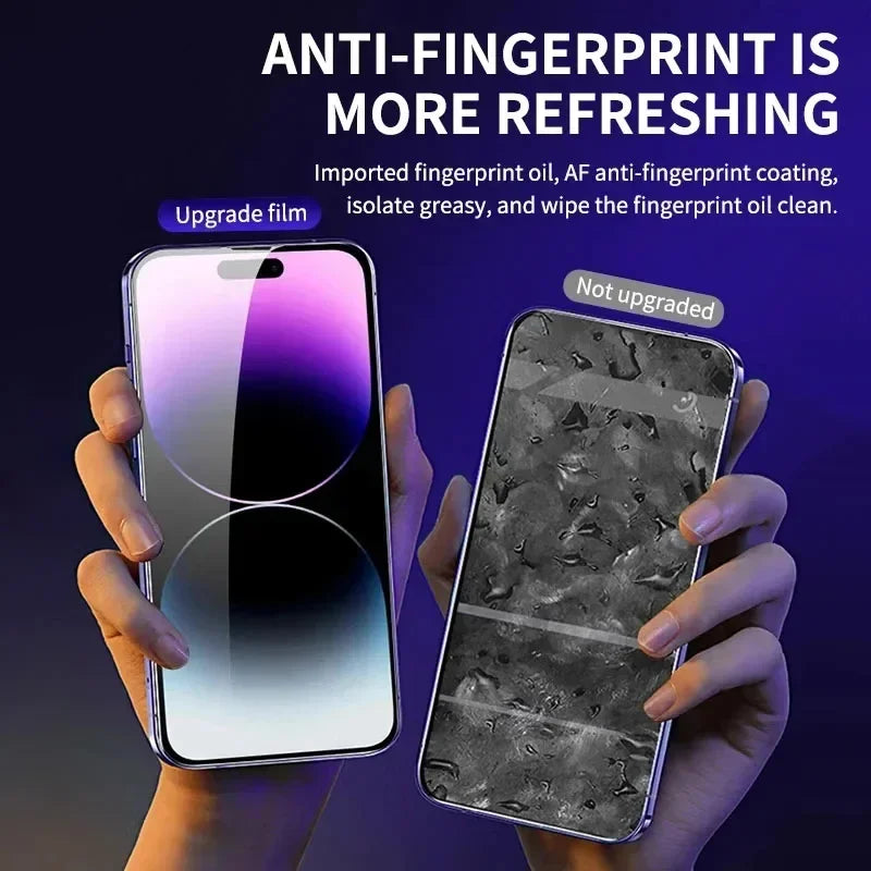 5PCS Oleophobic Coating Privacy Screen Protector For iPhone 17 Pro Max 16 14 15 12 11 13  Air 12 Mini  X Dust Free Installation