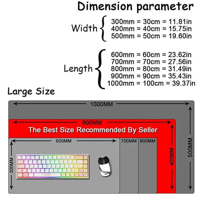 XXL Mouse Pad Black Mousepad Gamer Lager Computer PC Desk Mat 900X400 Keyboard Anime Office Carpet Playmat Kawaii Extended Rug