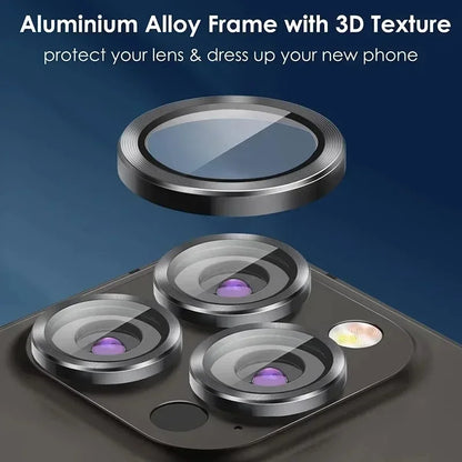 2-3pcs Metal Camera Lens Protector For iPhone 11 12 13 14 15 Pro Max 15 14 Plus 13 12 Mini Camera Glass on iPhone 14 Pro Max