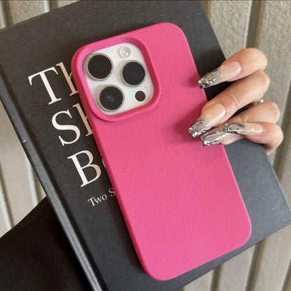 Candy Color Lichee Pattern Soft Phone Case For iPhone 17 Pro Max 11 12 13 14 15 16 Pro Max 17 Air 16E X XS XR Shockproof Cover