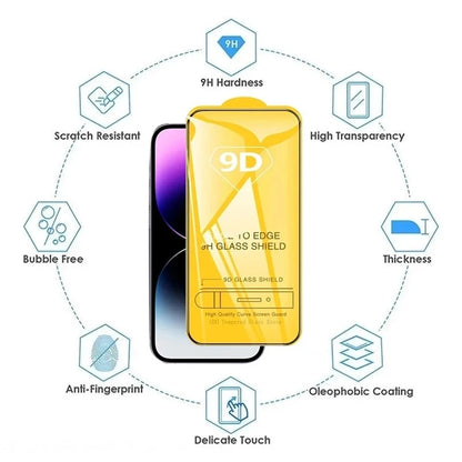 5PCS 9D Screen Protector for Xiaomi Redmi Note 14 13 Pro 5G 12 11 10 9 8 9S 10S 11S 12S 14S 15C 14C 9A 9C 9T 10A 10C 11A 12C 13C