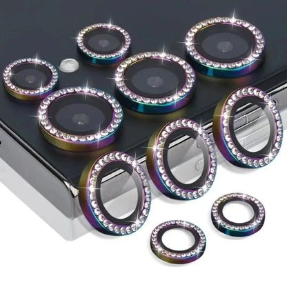 Clearance_Metal Diamond Ring Lens Camera Protector For Samsung Galaxy S22 S23 S24 Ultra For Galaxy S23 S23 Plus Glass Lens Cap_C
